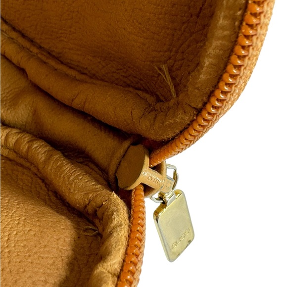 70's GUCCI Beige Canvas Micro Supreme GG Pattern Makeup Pouch Bag Authenticated - Picture 12 of 15